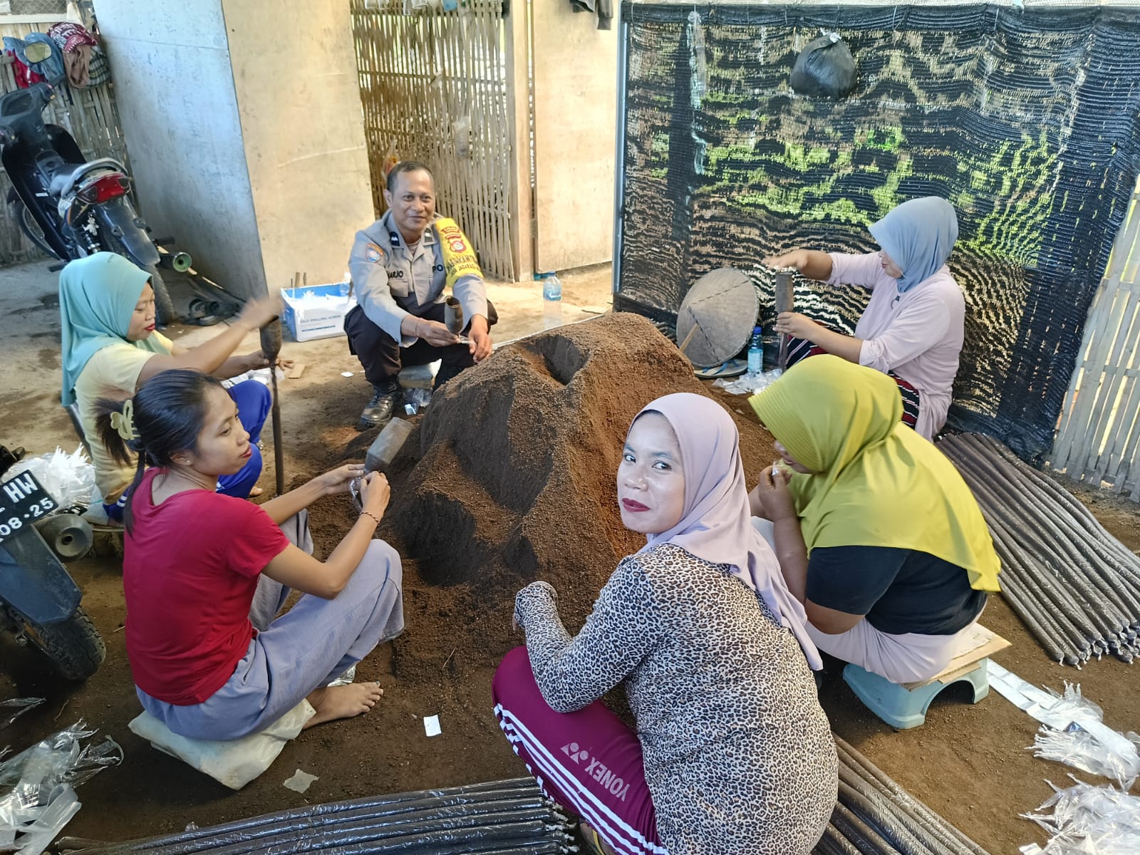 Dari Jagaraga Indah, Polsek Kediri Gerakkan Ketahanan Pangan Mandiri