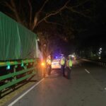 Patroli Malam Intensif Satlantas Amankan Bypass BIL Lombok Barat