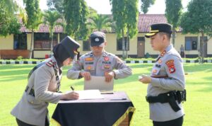 Sertijab Polres Lombok Barat: Kasat Lantas dan 3 Kapolsek Diganti